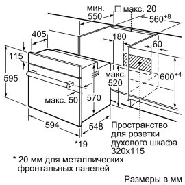 Quraşdırılan soba, BOSCH HBJ558YW0Q, Quraşdırılan sobalar, satış və qiymətləri