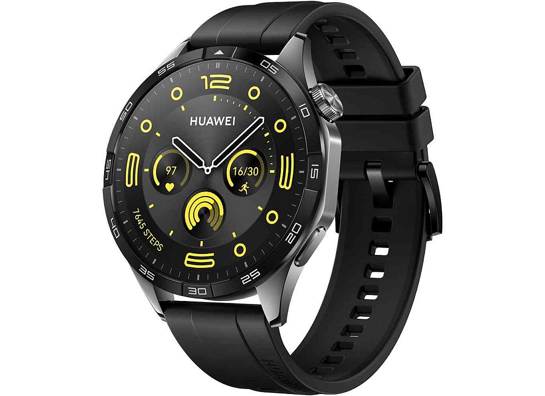 Smart saat HUAWEI Watch GT 4 46MM Black Fluoroelastomer, Smart saatların online satışı, Samsung Galaxy watch smart saatlar kredit və nağd