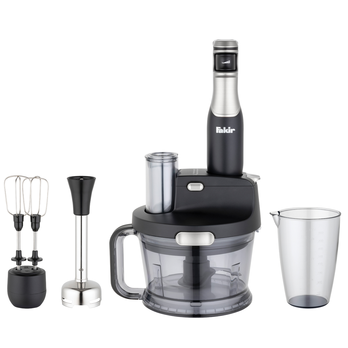 Blender, Fakir Speed Quardo Blender Set Black Silver, Kreditlə ucuz qiymətə mətbəx üçün blender, Fakir doğrayıcılar